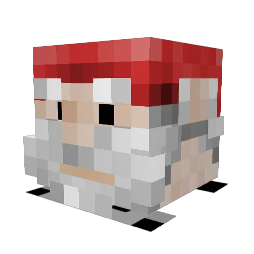 KingMonster8 Minecraft avatar head, 3D render