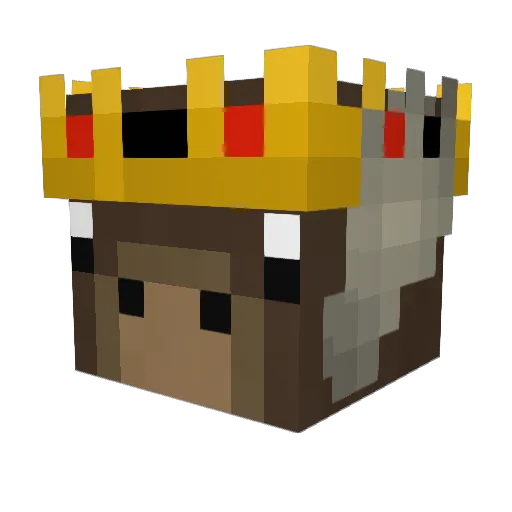 KingMoose03 Minecraft avatar head, 3D render