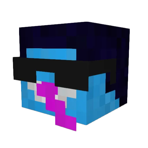 KingMurti Minecraft avatar head, 3D render