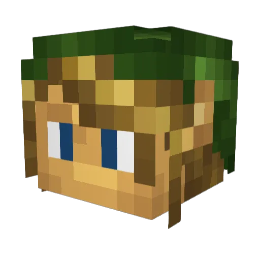 KingNKS Minecraft avatar head, 3D render