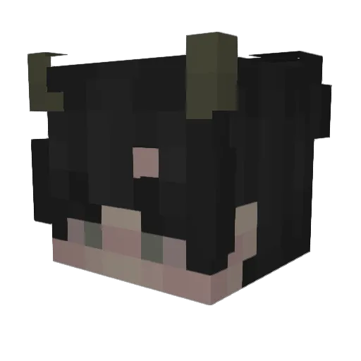 KingNepNep Minecraft avatar head, 3D render