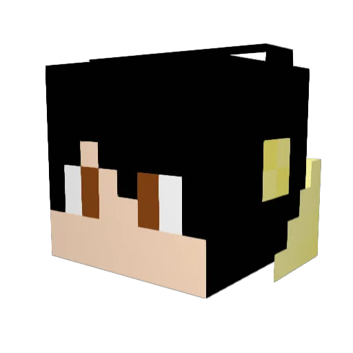 KingNest Minecraft avatar head, 3D render