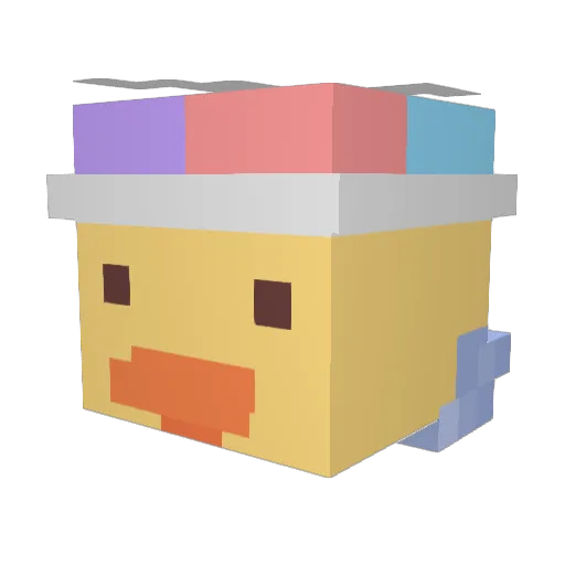 KingNova Minecraft avatar head, 3D render