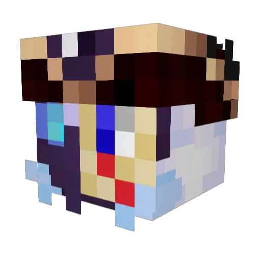 KingNove1 Minecraft avatar head, 3D render