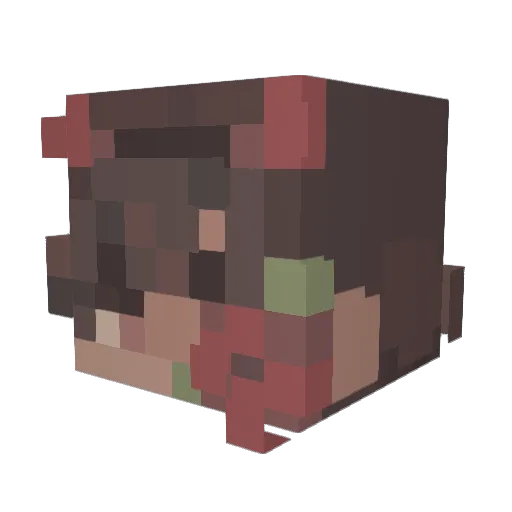 KingNoxlee Minecraft avatar head, 3D render