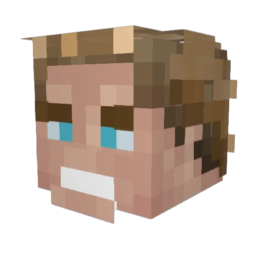 KingOTD Minecraft avatar head, 3D render