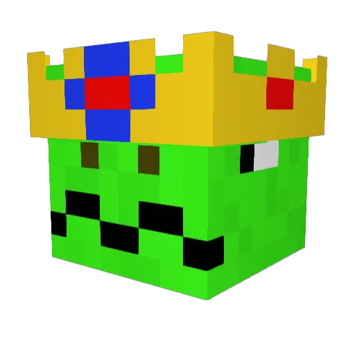 KingOfAllDragon Minecraft avatar head, 3D render