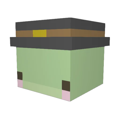 KingOfEels Minecraft avatar head, 3D render
