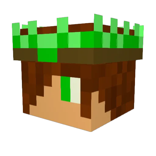KingOfEmeralds0 Minecraft avatar head, 3D render
