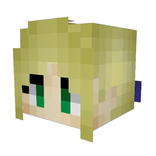 KingOfKnights64 Minecraft avatar head, 3D render
