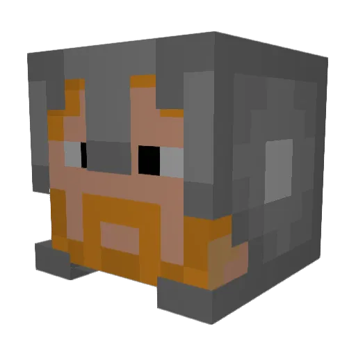 KingOfTheJacks Minecraft avatar head, 3D render