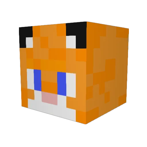 KingOfTheWill Minecraft avatar head, 3D render