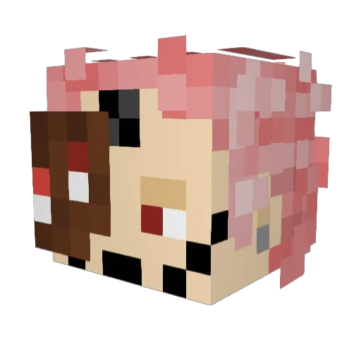 KingOfTitans09 Minecraft avatar head, 3D render