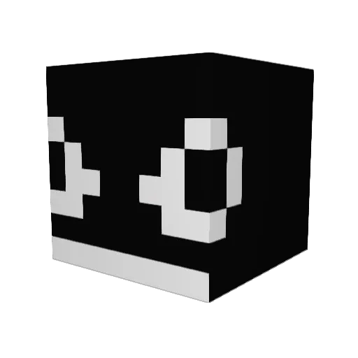 KingOrca Minecraft avatar head, 3D render