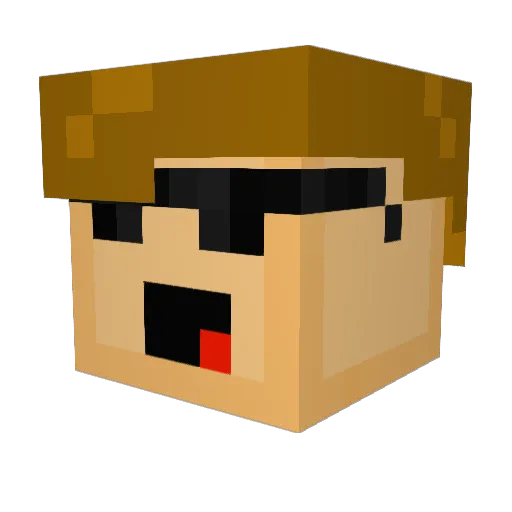 KingPaablo Minecraft avatar head, 3D render