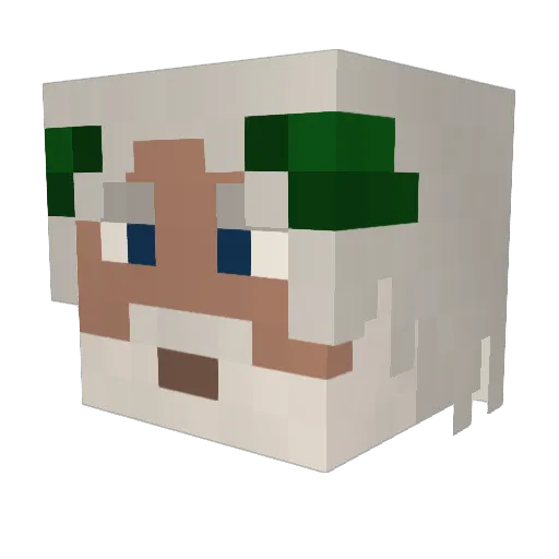 KingPapa301 Minecraft avatar head, 3D render