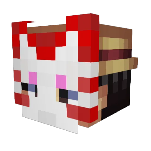 KingParKia Minecraft avatar head, 3D render