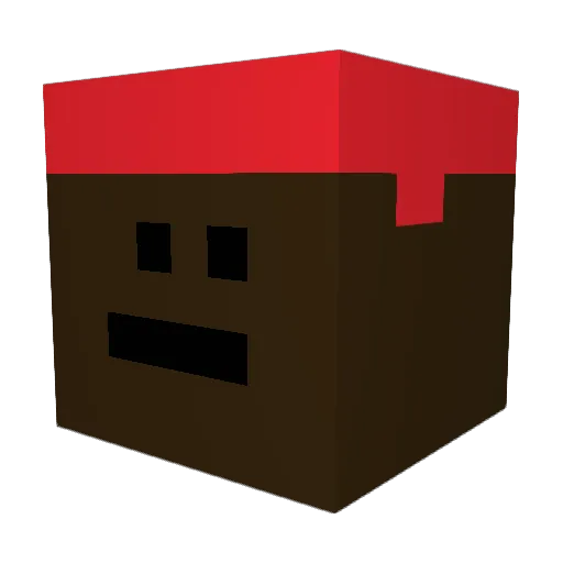 KingParx Minecraft avatar head, 3D render