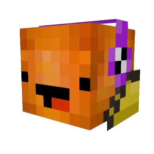 KingPelagic Minecraft avatar head, 3D render