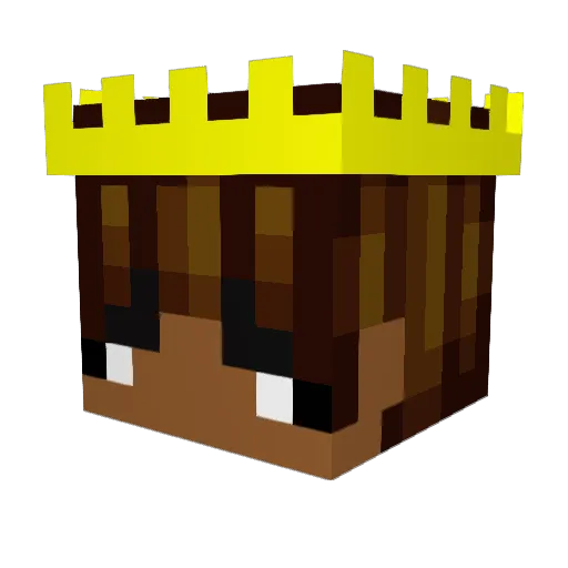 KingPhethy Minecraft avatar head, 3D render