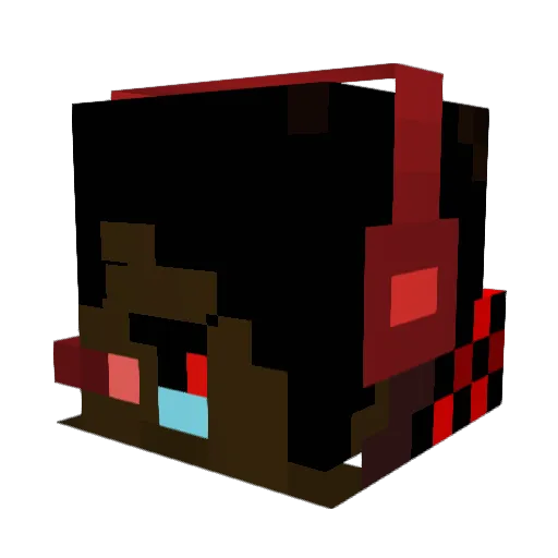 KingPigletIII Minecraft avatar head, 3D render