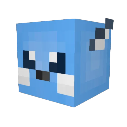 KingPikablu Minecraft avatar head, 3D render