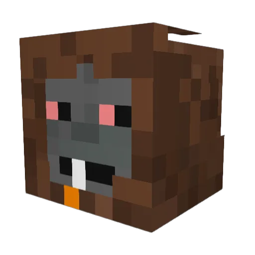KingPimArt Minecraft avatar head, 3D render