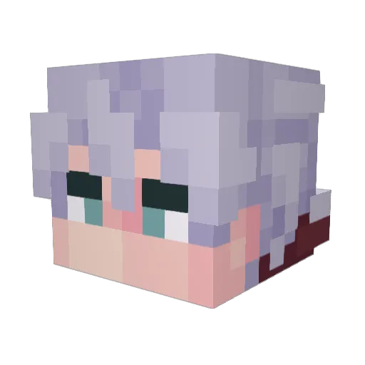 KingPogi Minecraft avatar head, 3D render