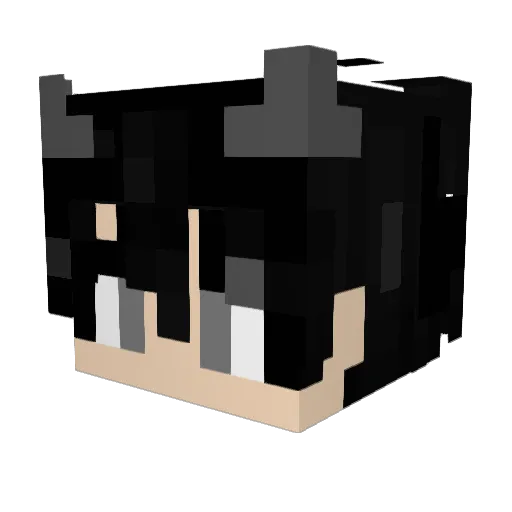 KingPvP2 Minecraft avatar head, 3D render