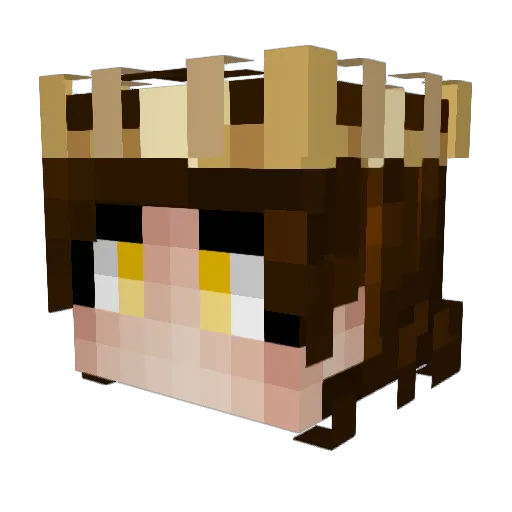 KingRambler Minecraft avatar head, 3D render
