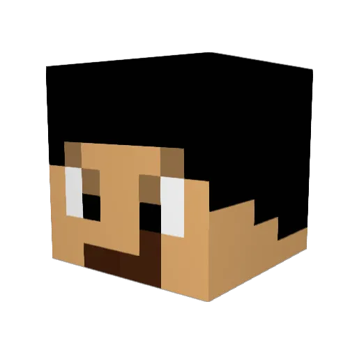 KingRanter Minecraft avatar head, 3D render
