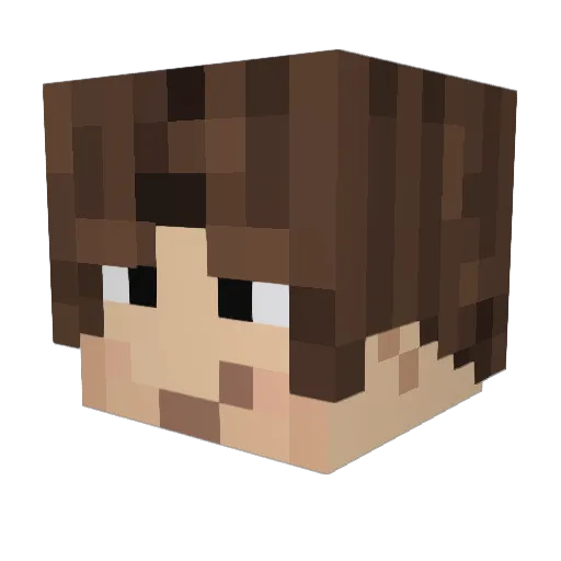 KingRed7 Minecraft avatar head, 3D render