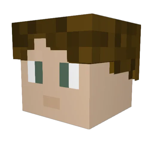 KingReptile1 Minecraft avatar head, 3D render