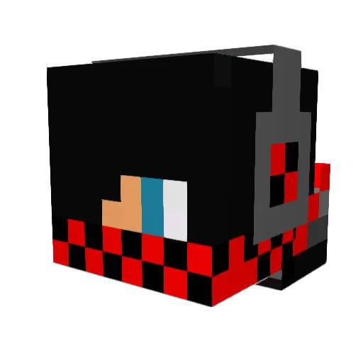 KingRex99 Minecraft avatar head, 3D render