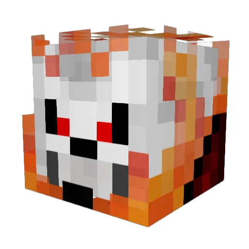 KingRollingStone Minecraft avatar head, 3D render