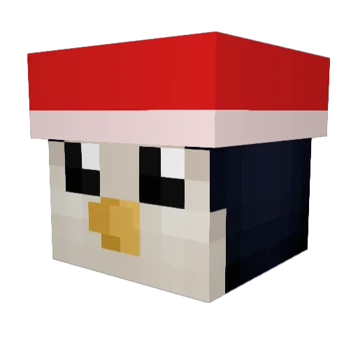 KingRootReages Minecraft avatar head, 3D render