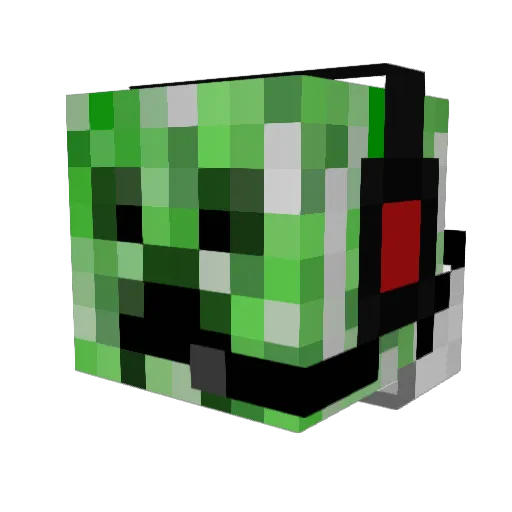 KingS7ven Minecraft avatar head, 3D render