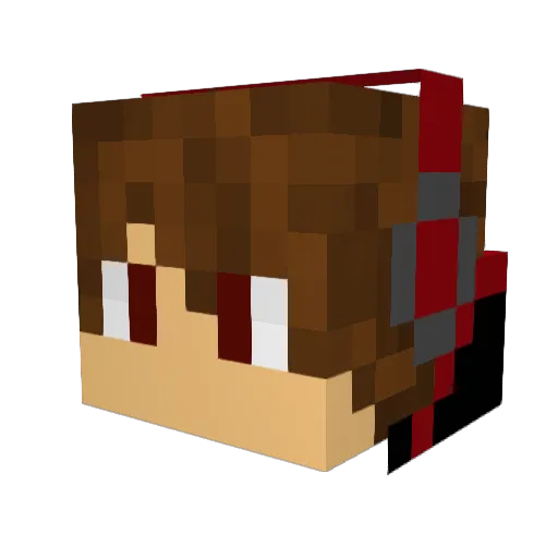 KingSLC Minecraft avatar head, 3D render