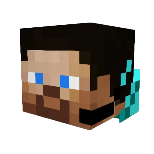 KingSam759 Minecraft avatar head, 3D render