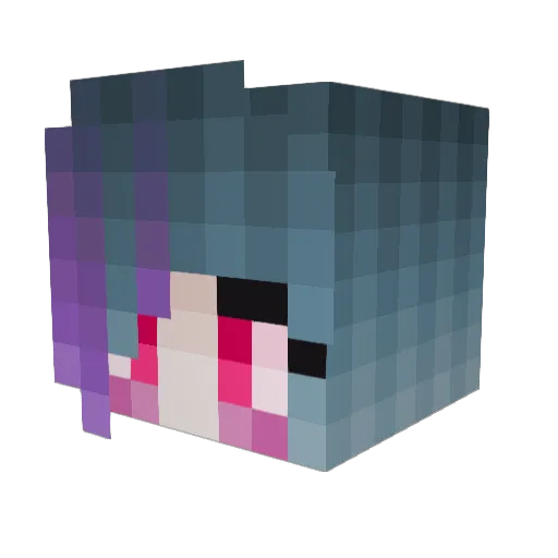 KingSans1 Minecraft avatar head, 3D render