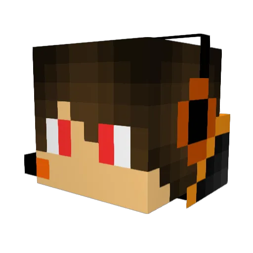 KingSavage25 Minecraft avatar head, 3D render