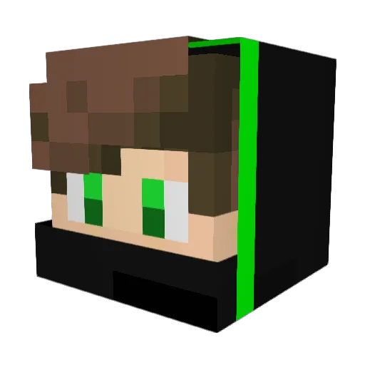 KingSide Minecraft avatar head, 3D render