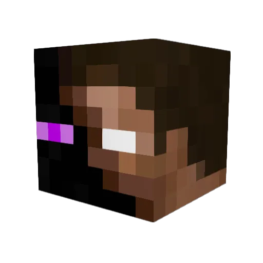 KingSipi Minecraft avatar head, 3D render