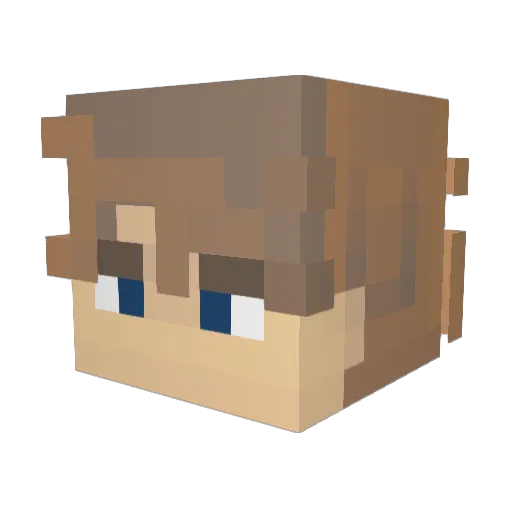 KingSkaros11 Minecraft avatar head, 3D render