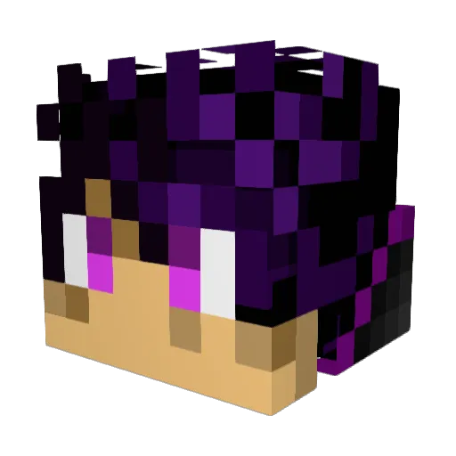 KingSlame Minecraft avatar head, 3D render