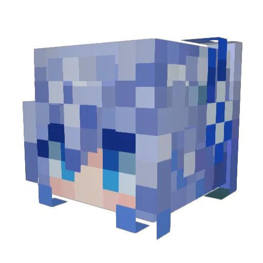 KingSlime82 Minecraft avatar head, 3D render