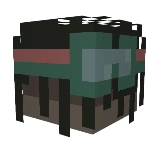 KingSo2a Minecraft avatar head, 3D render