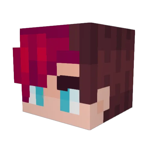 KingSolo888 Minecraft avatar head, 3D render