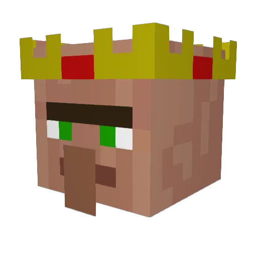 KingSpiccolo Minecraft avatar head, 3D render