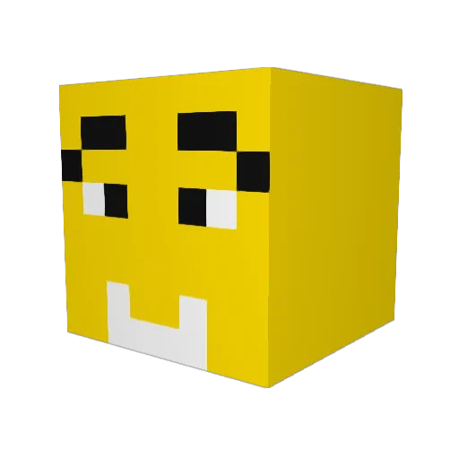 KingSplit15 Minecraft avatar head, 3D render